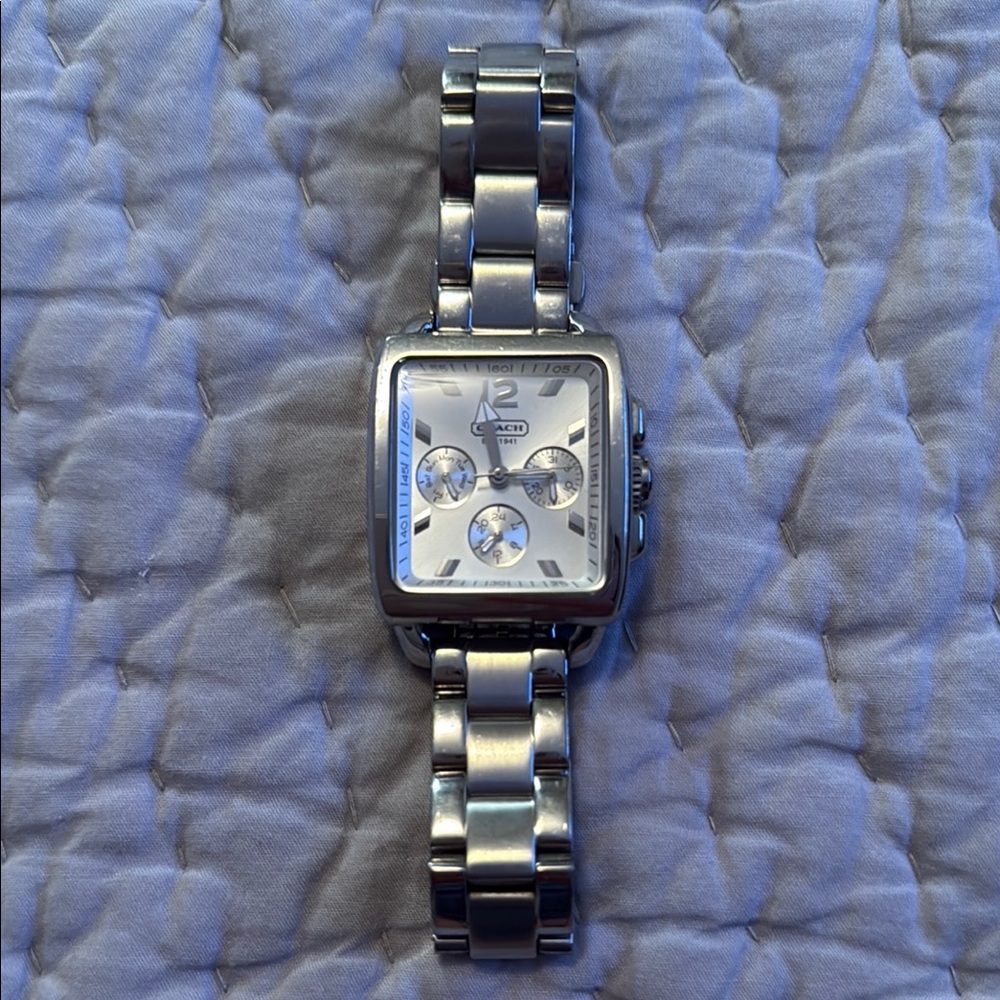Silver A2 Square Dial Watch